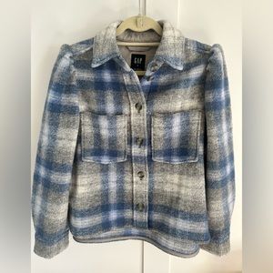 Gap Plaid button-up jacket